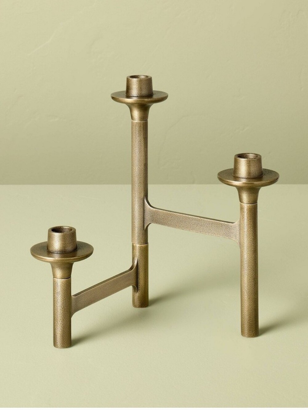 3ct Taper Brass Candelabra - Hearth & Hand' with Magnolia